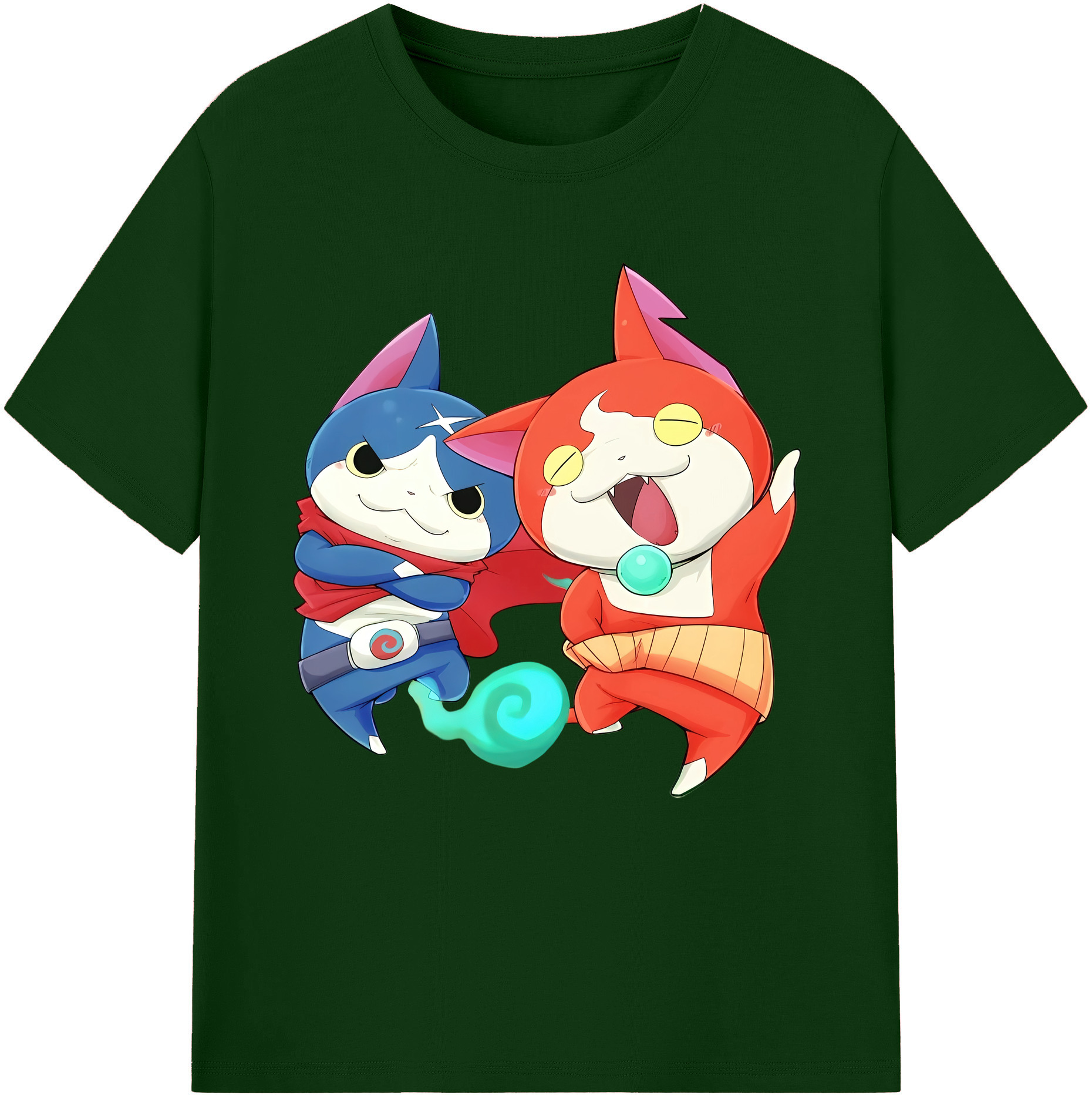 （画像用） 妖怪ウォッチ Yo-kai Watch 綿100％半袖Tシャツ（フロントプリント）